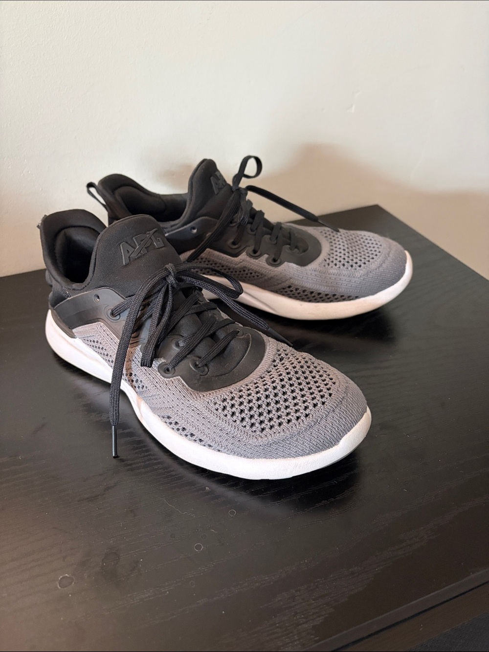 APL Women’s Knit Running Sneakers - Gray/Black